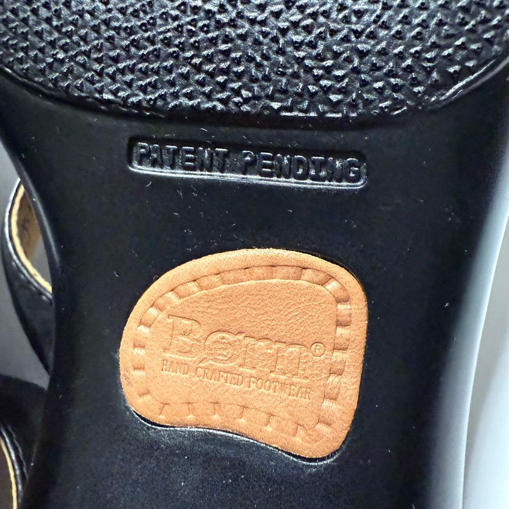 Born Sandals Black Woman’s Size 9 Orig Box - Picture 8 of 9